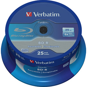 VERBATIM BD-R SL (6x, 25GB), NON-ID, 25 cake VERBATIM BD-R SL (6x, 25GB), NON-ID, 25 cake