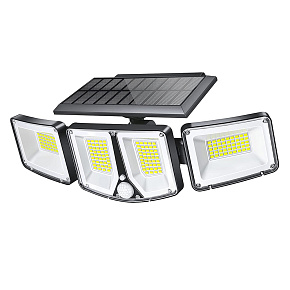 Vonkajšie solárne LED svetlo s pohybovým senzorom VIKING S180/1200lm/2200mAh/3 režimy/IP65 Vonkajšie solárne LED svetlo s pohybovým senzorom VIKING S180/1200lm/2200mAh/3 režimy/IP65