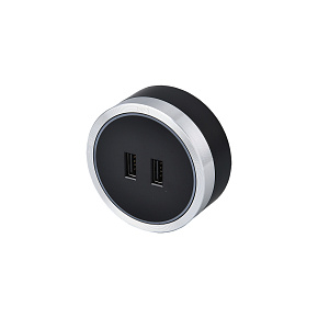 Zásuvkový modul Viking A50SB, strieborno-čierna/výstupy - 1xUSB-A/výkon až 2500W/230V,16A,50Hz Zásuvkový modul Viking A50SB, strieborno-čierna/výstupy - 1xUSB-A/výkon až 2500W/230V,16A,50Hz