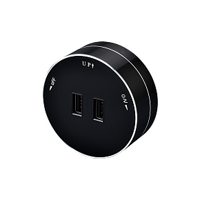 Zásuvkový modul Viking A50B, čierna/výstupy - 1xUSB-A/výkon až 2500W/230V,16A,50Hz Zásuvkový modul Viking A50B, čierna/výstupy - 1xUSB-A/výkon až 2500W/230V,16A,50Hz
