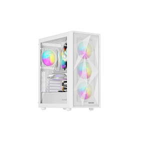 Počítačová skriňa Genesis DIAXID 605 ARGB/Midi Tower/Transpar./Biela Počítačová skriňa Genesis DIAXID 605 ARGB/Midi Tower/Transpar./Biela
