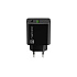 Univerzálna nabíjačka Natec RIBERA 20W 1X USB-A + 1X USB-C, čierna