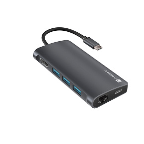Natec multiport adaptér FOWLER 2 3X USB 3.0 HUB, HDMI 4K, USB-C, RJ45, SD, MICRO SD Natec multiport adaptér FOWLER 2 3X USB 3.0 HUB, HDMI 4K, USB-C, RJ45, SD, MICRO SD