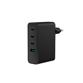 Univerzálna USB nabíjačka Natec GaN 100W, 3X USB-C, 1X USB-A, Čierna Univerzálna USB nabíjačka Natec GaN 100W, 3X USB-C, 1X USB-A, Čierna