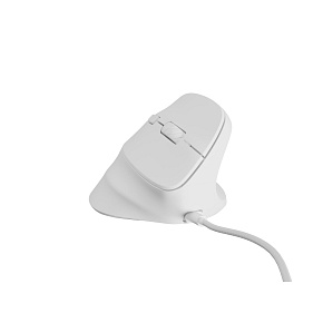 Vertikálna myš Natec CRAKE 2 PRO/Vertikálna/Optická/Pre pravákov/12 400 DPI/Drôtové USB-A/Biela Vertikálna myš Natec CRAKE 2 PRO/Vertikálna/Optická/Pre pravákov/12 400 DPI/Drôtové USB-A/Biela