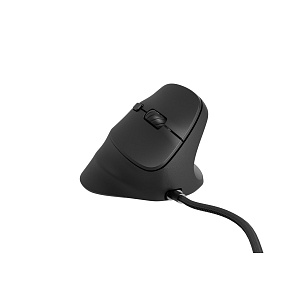 Vertikálna myš Natec CRAKE 2 PRO/Vertikálna/Optická/Pre pravákov/12 400 DPI/Drôtové USB-A/Čierna Vertikálna myš Natec CRAKE 2 PRO/Vertikálna/Optická/Pre pravákov/12 400 DPI/Drôtové USB-A/Čierna