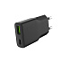 Univerzálna USB nabíjačka Natec RIBERA GaN SLIM, 20 W, 1X USB-A + 1X USB-C, Čierna