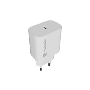 Univerzálna nabíjačka Natec RIBERA 20W, 1X USB-C, biela Univerzálna nabíjačka Natec RIBERA 20W, 1X USB-C, biela