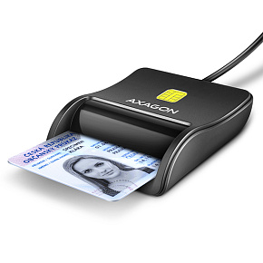 AXAGON CRE-SM3N, USB-A FlatReader čítačka kontaktných kariet Smart card (eObčanka), kábel 1.3m AXAGON CRE-SM3N, USB-A FlatReader čítačka kontaktných kariet Smart card (eObčanka), kábel 1.3m
