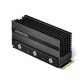 AXAGON CLR-M2XL, hliníkový pasívny chladič pre jedno aj obojstranný M.2 SSD disk, výška 36 mm AXAGON CLR-M2XL, hliníkový pasívny chladič pre jedno aj obojstranný M.2 SSD disk, výška 36 mm