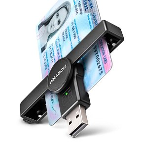AXAGON CRE-SMPA, USB-A PocketReader čítačka kontaktných kariet Smart card, (eObčanka, eID klient) AXAGON CRE-SMPA, USB-A PocketReader čítačka kontaktných kariet Smart card, (eObčanka, eID klient)