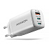 AXAGON ACU-DPQ65W, GaN nabíjačka do siete 65W, 3x port (USB-A + dual USB-C), PD3.0/QC4+/PPS/Apple