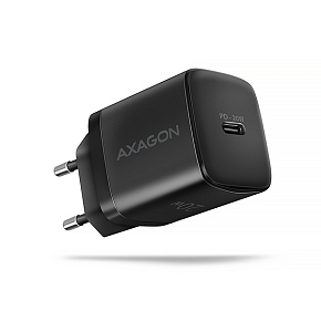 AXAGON ACU-PD20, nabíjačka do siete 20W, 1x port USB-C, PD3.0/PPS/QC4+/AFC/Apple, čierna AXAGON ACU-PD20, nabíjačka do siete 20W, 1x port USB-C, PD3.0/PPS/QC4+/AFC/Apple, čierna