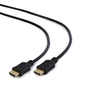 GEMBIRD kábel HDMI-HDMI 1,8m, 1.4, M/M tienený, pozlátené kontakty, CCS, ethernet, čierny GEMBIRD kábel HDMI-HDMI 1,8m, 1.4, M/M tienený, pozlátené kontakty, CCS, ethernet, čierny