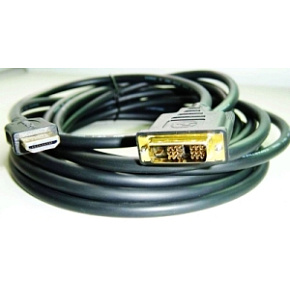 Kábel HDMI-DVI 1,8m, M/M tieň., pozlátené kontakty 1.3 Kábel HDMI-DVI 1,8m, M/M tieň., pozlátené kontakty 1.3