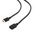 Kábel CABLEXPERT HDMI-HDMI 3m, 1.4, M/F tienený, pozlátené kontakty, predlžovací, čierny