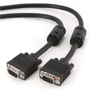 Kábel prípojný mon 15M/15M VGA, 1,8m, tienený ferr. Kábel prípojný mon 15M/15M VGA, 1,8m, tienený ferr.