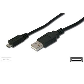 PremiumCord Kábel micro USB 2.0, A-B 3m PremiumCord Kábel micro USB 2.0, A-B 3m