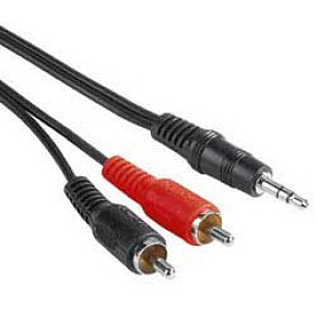 PremiumCord Kábel Jack 3.5mm-2xCINCH M/M 10m PremiumCord Kábel Jack 3.5mm-2xCINCH M/M 10m