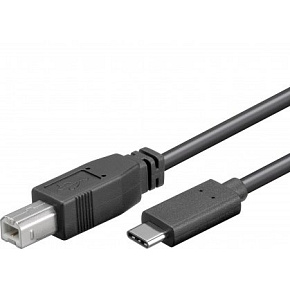 PremiumCord USB-C/male - USB 2.0 B/male, čierny,1m PremiumCord USB-C/male - USB 2.0 B/male, čierny,1m