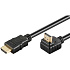 PremiumCord Kábel HDMI+Ethernet, zlac., 90°, 2m
