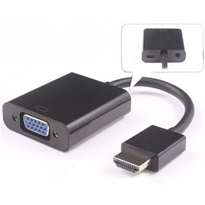 Predvodník HDMI na VGA so zvukom 3,5mm jack-čierny Predvodník HDMI na VGA so zvukom 3,5mm jack-čierny
