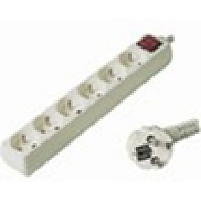 Predlžovací prívod 230V, 2m, 6 zásuviek + vypínač Predlžovací prívod 230V, 2m, 6 zásuviek + vypínač