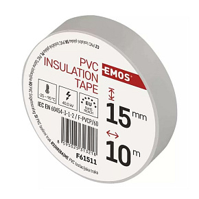 Emos Izolačná páska PVC 15/10 biela Emos Izolačná páska PVC 15/10 biela