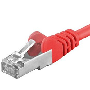 Premiumcord Patch kábel CAT6a S-FTP, RJ45-RJ45, AWG 26/7 0,25 m červená Premiumcord Patch kábel CAT6a S-FTP, RJ45-RJ45, AWG 26/7 0,25 m červená