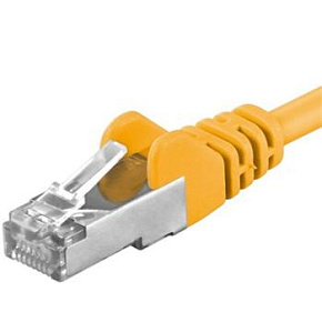 Premiumcord Patch kábel CAT6a S-FTP, RJ45-RJ45, AWG 26/7 1m, žltá Premiumcord Patch kábel CAT6a S-FTP, RJ45-RJ45, AWG 26/7 1m, žltá
