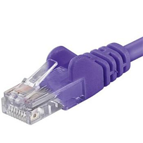 Patch kábel UTP RJ45-RJ45 level 5e 0.5m, fialová Patch kábel UTP RJ45-RJ45 level 5e 0.5m, fialová