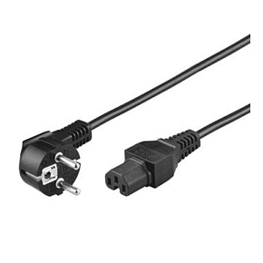 PremiumCord Kábel sieťový 230V k počítaču 2m IEC 320 C15 konektor s drážkou PremiumCord Kábel sieťový 230V k počítaču 2m IEC 320 C15 konektor s drážkou