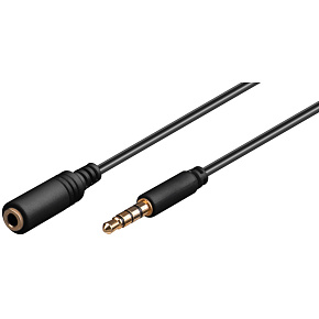 PremiumCord Jack 3.5mm 4 pinový M/F 2m PremiumCord Jack 3.5mm 4 pinový M/F 2m