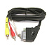 PremiumCord SCART - 3xCINCH 1.5m in/out prepínač