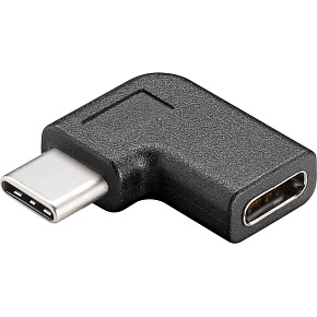 PremiumCord USB 3.1 C/male - C/female zahnutý konektor 90° PremiumCord USB 3.1 C/male - C/female zahnutý konektor 90°