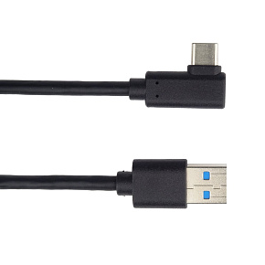 PremiumCord Kábel USB typ C/M zahnutý konektor 90 ° - USB 3.0 A/M, 2m PremiumCord Kábel USB typ C/M zahnutý konektor 90 ° - USB 3.0 A/M, 2m
