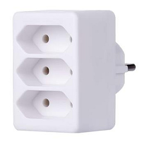 PremiumCord Roztrojka 230V biela 3x2,5A PremiumCord Roztrojka 230V biela 3x2,5A