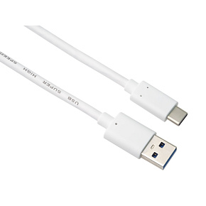 PremiumCord kábel USB-C - USB 3.0 A (USB 3.2 generation 2, 3A, 10Gbit/s) 2m biela PremiumCord kábel USB-C - USB 3.0 A (USB 3.2 generation 2, 3A, 10Gbit/s) 2m biela