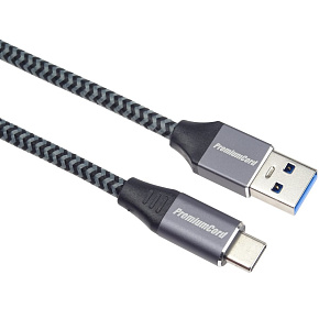 PremiumCord kábel USB-C - USB 3.0 A (USB 3.1 generation 1, 3A, 5Gbit/s) 1m oplet PremiumCord kábel USB-C - USB 3.0 A (USB 3.1 generation 1, 3A, 5Gbit/s) 1m oplet