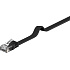 PremiumCord Plochý patch kábel UTP RJ45-RJ45 CAT6 3m čierna
