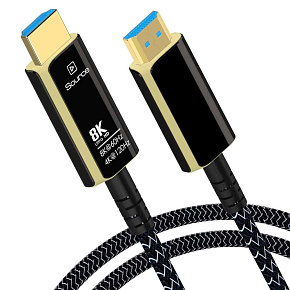 PremiumCord Ultra High Speed HDMI 2.1 optický fiber kábel 8K @ 60Hz, pozlátené 10m PremiumCord Ultra High Speed HDMI 2.1 optický fiber kábel 8K @ 60Hz, pozlátené 10m