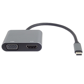 PremiumCord MST adaptér USB-C na HDMI + VGA, rozlíšenie 4K a FULL HD 1080p PremiumCord MST adaptér USB-C na HDMI + VGA, rozlíšenie 4K a FULL HD 1080p