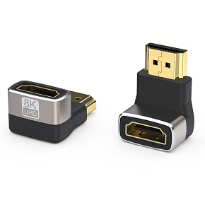 PremiumCord 8K Adaptér spojka HDMI A - HDMI A, F/M, zahnutá do pravého uhla 90 ° PremiumCord 8K Adaptér spojka HDMI A - HDMI A, F/M, zahnutá do pravého uhla 90 °
