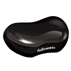 Fellowes Podložka pod zápästie CRYSTAL gélová čierna Fellowes Podložka pod zápästie CRYSTAL gélová čierna