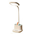 Platinet PDL008 stolná LED lampa 5W stmievateľná, integrovaná batéria 2400mAh, USB port, biela