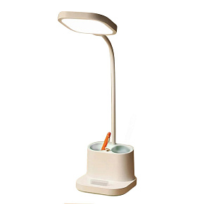 Platinet PDL008 stolná LED lampa 5W stmievateľná, integrovaná batéria 2400mAh, USB port, biela Platinet PDL008 stolná LED lampa 5W stmievateľná, integrovaná batéria 2400mAh, USB port, biela