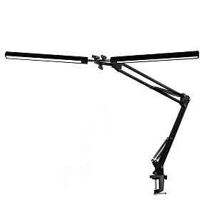 Platinet PDLD20 stolná LED lampa Flexy 20W stmievateľná s klipom, 2 ramená, čierna Platinet PDLD20 stolná LED lampa Flexy 20W stmievateľná s klipom, 2 ramená, čierna