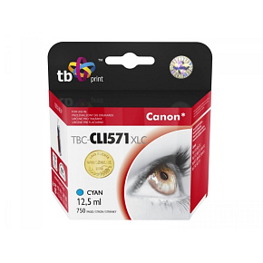 Ink. kazeta TB komp. s Canon CLI-571XL,0332C001 CY Ink. kazeta TB komp. s Canon CLI-571XL,0332C001 CY