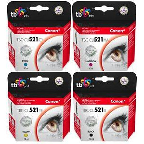 Multipack TB CMYK kompatibilný s Canon CLI-521 Multipack TB CMYK kompatibilný s Canon CLI-521
