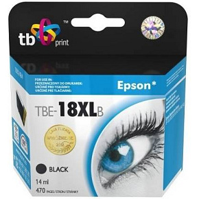 Ink. kazeta TB kompat. s Epson T1811 Bk 100% New Ink. kazeta TB kompat. s Epson T1811 Bk 100% New